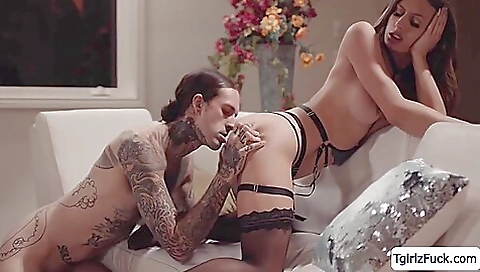 Hot brunette hair with anal fucking