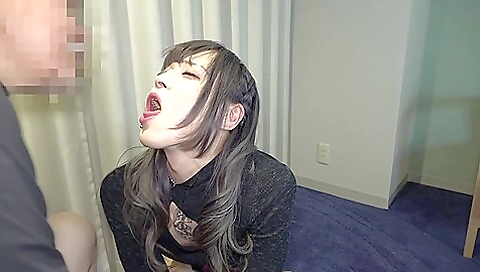 Mature asian milf gets fucked by two guys
